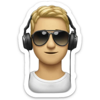 electronic music fanatic sticker