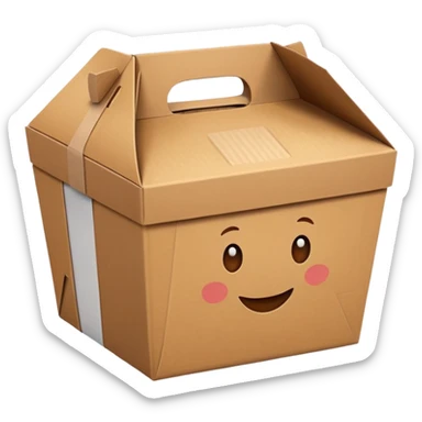 food takeaway box sticker