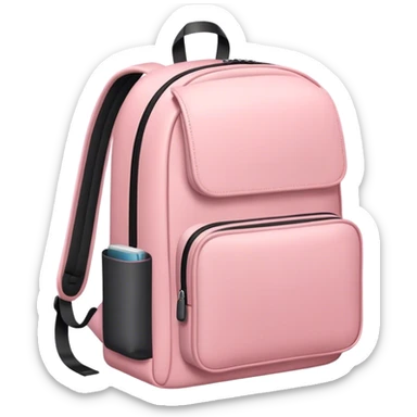 Light Pink backpack  sticker