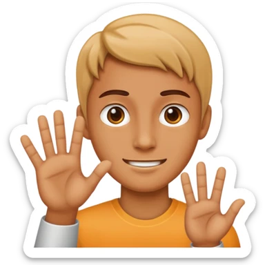 Un humain qui dit OK sticker