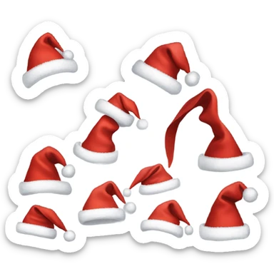 Santa hat no person sticker