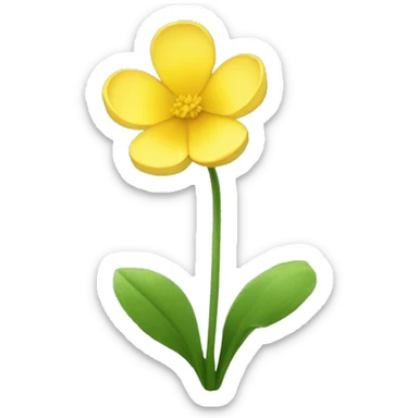 Buttercup flower sticker