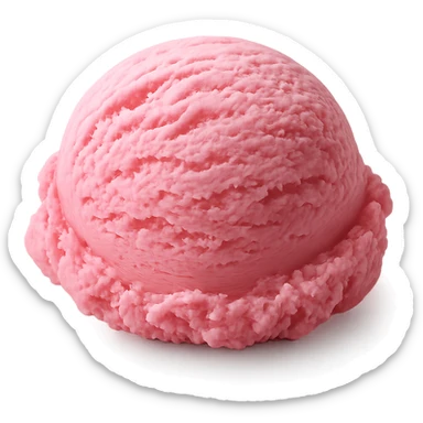 pink ice cream sticker