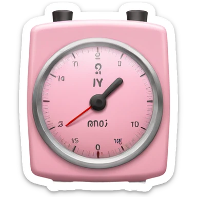 light pink kitchen timer sticker