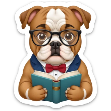 bulldog ingles bookseller sticker