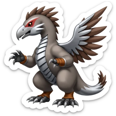 Skarmory-Rhyperior-Herdier-fusion (full body) sticker