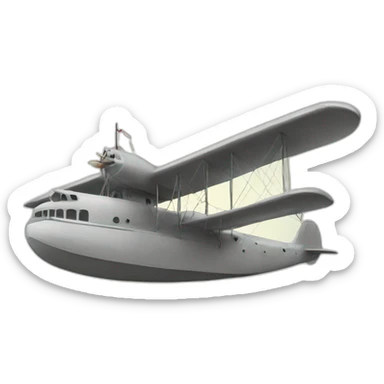 a flying boat sticker