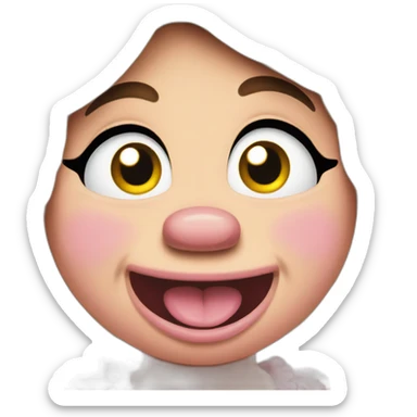 Miss Piggy crying sticker