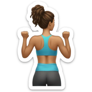 woman doing pull-ups sticker