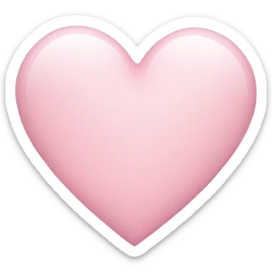 Light pink heart sticker