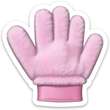 Pastel pink shower glove  sticker
