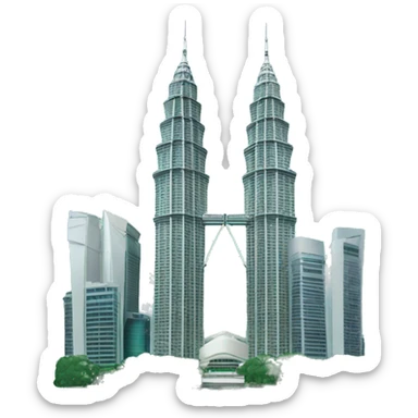 petronas twin tower sticker