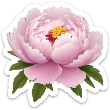 Peony sticker
