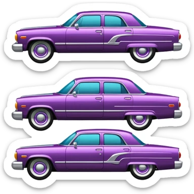 Emoji de carro lowrider para copiar  sticker