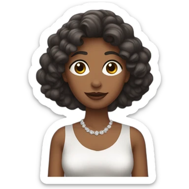 Une femme qui tend ses bras et fait des doigts d'honneur sticker