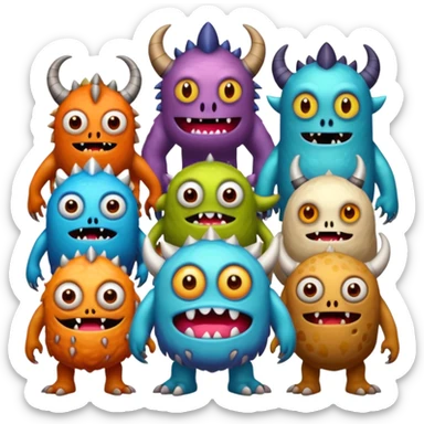 Horror and funny  sticker
