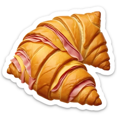 ham and cheese croissant sticker
