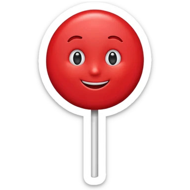 lollipop with eyes and mouth and personality sticker