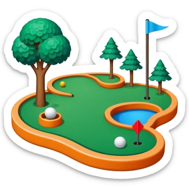 Mini golf sticker
