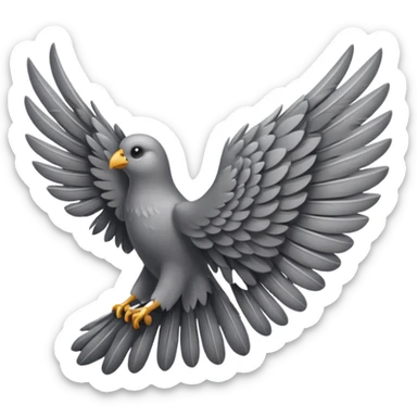 left bird wing sticker