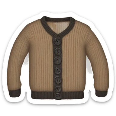 Sweater with buttons sticker