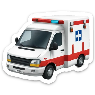British ambulance sticker