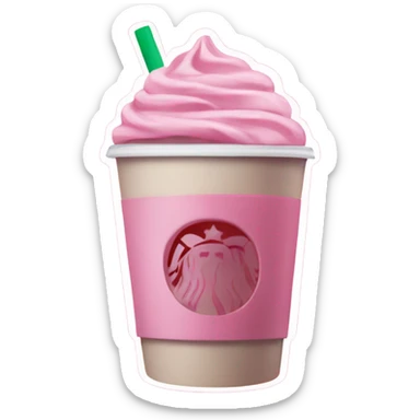 Pink Starbucks  sticker
