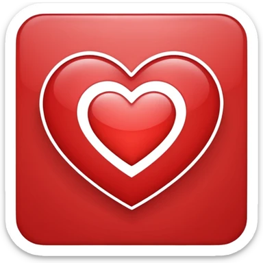 Tone it up og heart logo in ios style sticker