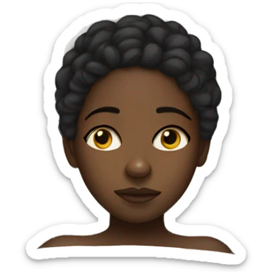 Black girl insomnia  sticker
