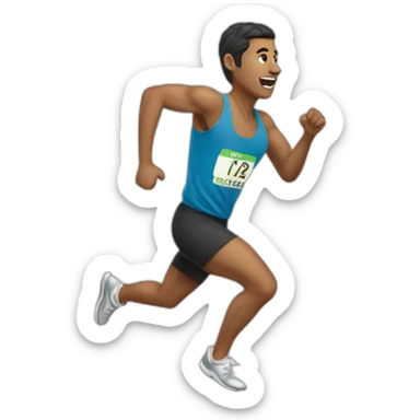 Runnin alegre sticker