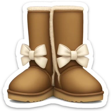 Pair of uggs with bows sticker