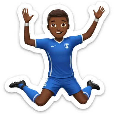 footballeur celebrating a goal sticker