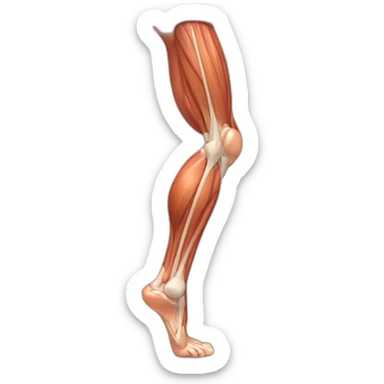 Leg muscles sticker