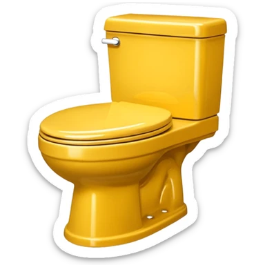 Mustard skibidi toilet sticker