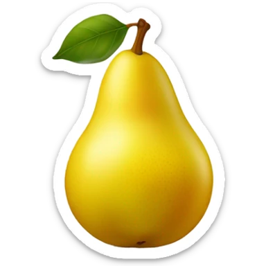 Yellow pear sticker