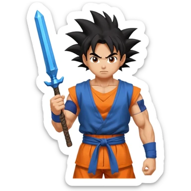 Goku with a rpg sticker