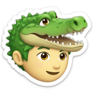 Anime crocodile like human sticker