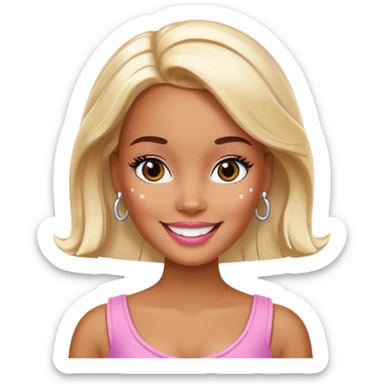 Barbie with vitiligo  sticker