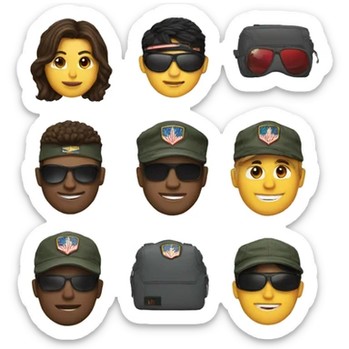 Top gun theme sticker