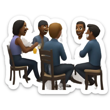 live music evening in a restaurant  sticker