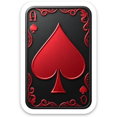 Jack of Spades with out the card only the symbols sticker
