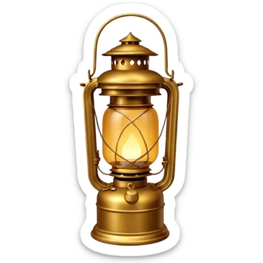 Lantern

New look:

Brass or iron base (#695C48).

Light glow: soft amber (#FFD88A) with slight haze effect.

Replace glass reflection with matte finish.

Optional rope handle wrapping. sticker