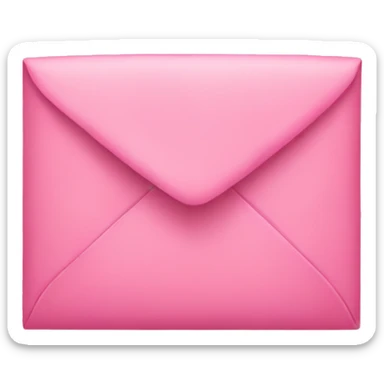 Pink love letter sticker