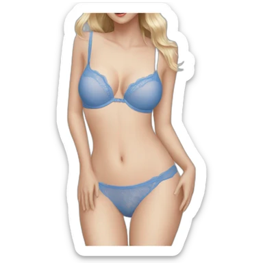 Lingerie blue sticker