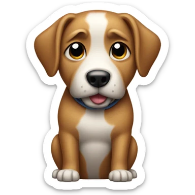 Dog with hands in pocket  sticker