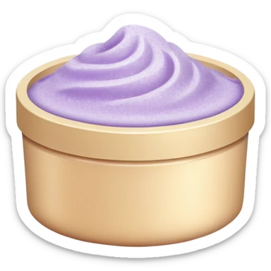 Pale purple body scrub sticker