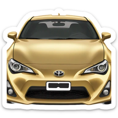 c3p0 themed 2025 Toyota 86  sticker