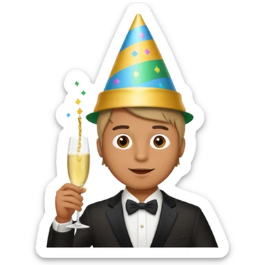 Hombre fiestero  sticker