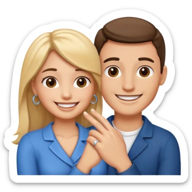 Purposing  marriage sticker