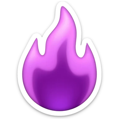 violet fire emoji sticker